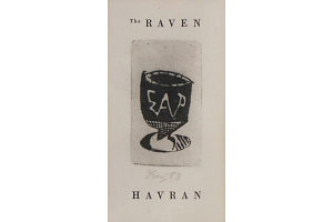Monogram autora (vstupní viněta "Havrana" E. A. Poea)
